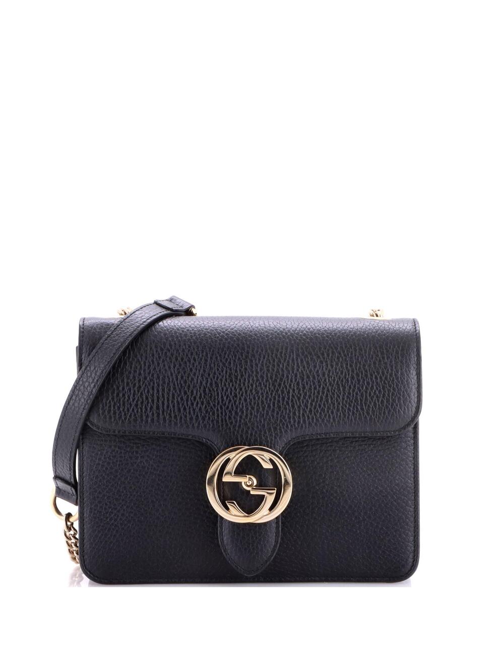 Gucci Interlocking Shoulder Bag Leather #370154G10B